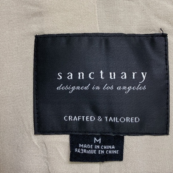 Sanctuary Striped Linen Blazer Medium - Picture 2 of 10